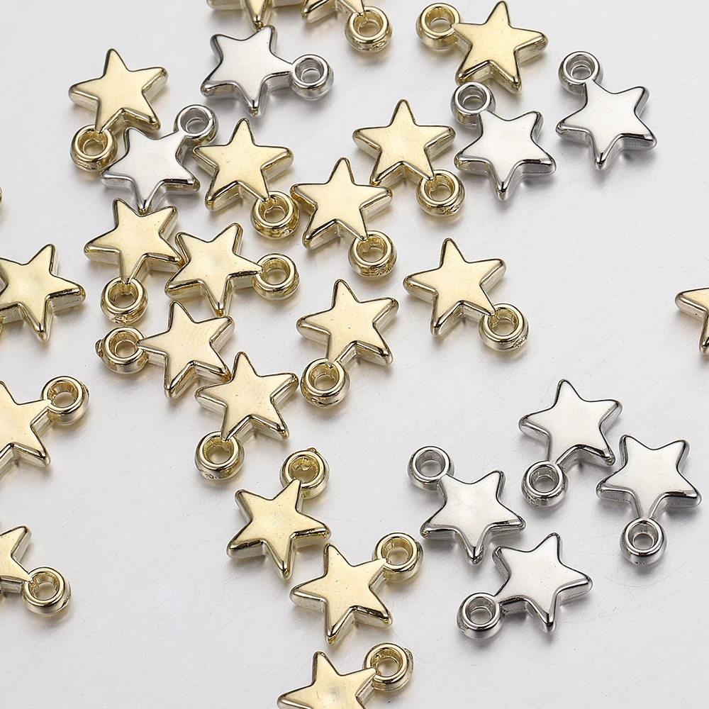 100Pcs Acrylic Beads Charms for Jewelry Making