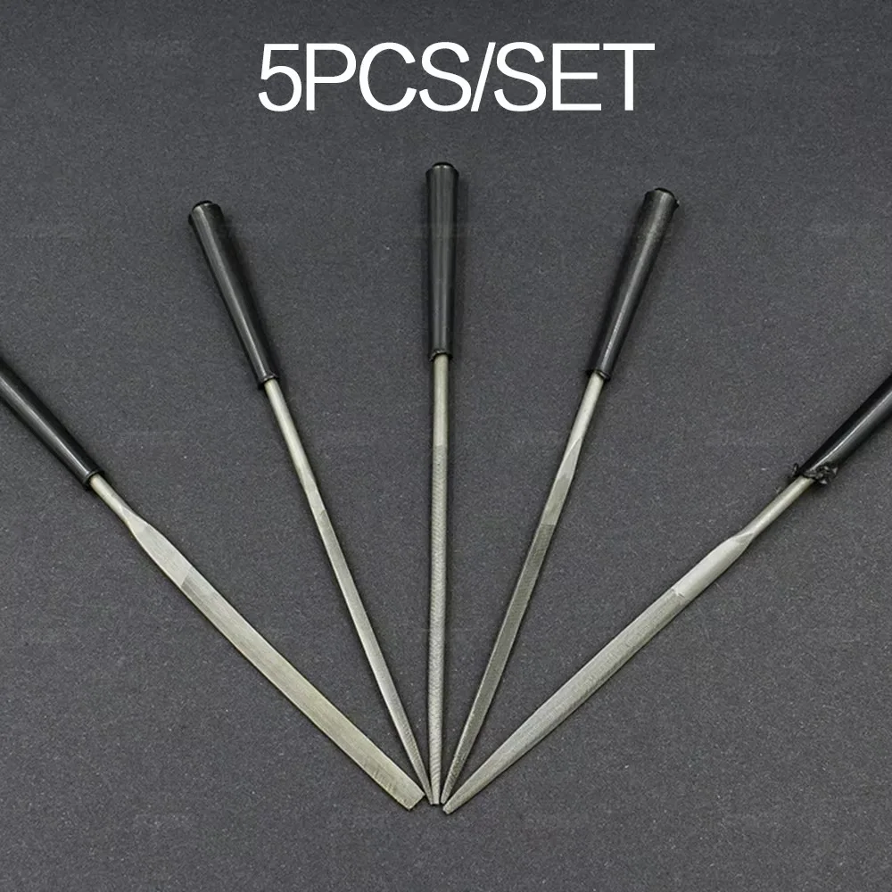 STONEGO 10Pcs/set Diamond Files for Metal Jeweler Stone Polishing Wood Carving Craft Double-cut Electroplating Alloy Hand Tools