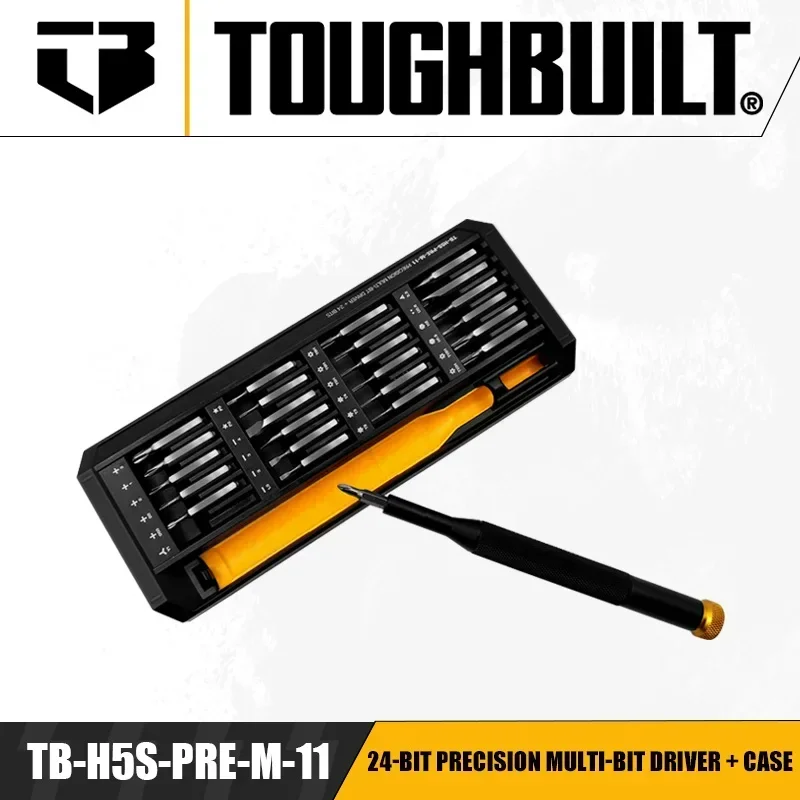 TOUGHBUILT TB-H5S-PRE-M-11 24-bit Precision Multi-Bit Driver + Case Precision Screwdriver Set Hand Tools