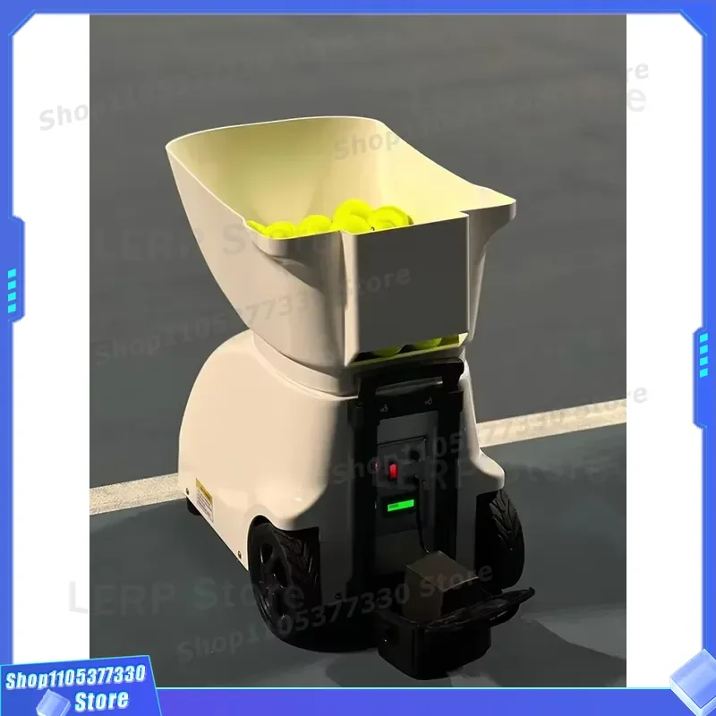 Smart Tennis Ball Launcher Machine with App Remote Control for Sports Training Practice Automatic Pickleball Feeder Device