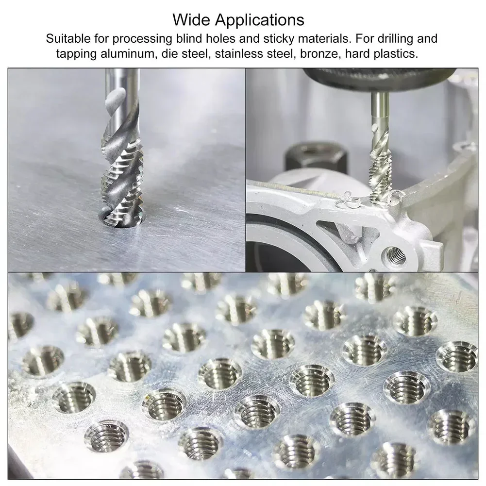 Filettatura della macchina Tap 1/2/90-13 UNC filettatura rubinetto scanalatura a spirale Design rimozione del Chip verso l'alto resistenza all'usura per foratura e maschiatura