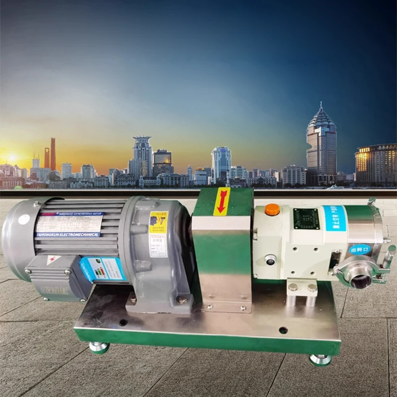 Bomba de entrega de alta viscosidad para base de olla caliente de maltosa, higiene de alimentos con atascos y coloides - Bomba de rotor de leva de acero inoxidable