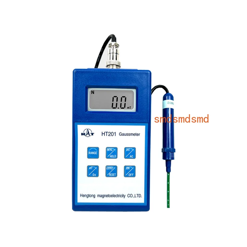 HT201 Measuring Rang 0-200mT-2000mT Gauss Tesla Meter Tester Handheld Digital Gaussmeter