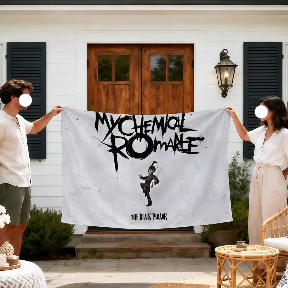 Band My C-Chemical Romance Tapestry Outdoor Parties Bedrooms Living Rooms Dorm Rooms Wall Decor Banners Gifts