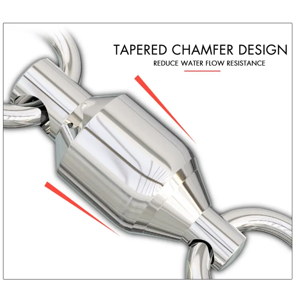 5Pcs/Pack Strengthen Fishing Accessories Lure Connecting Ring Oval Split Rings Bearing Swivel Jig Connector Snap Rolling