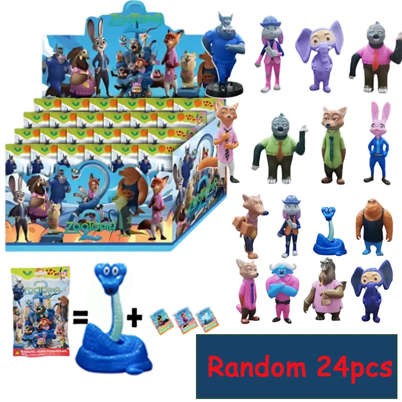 

Горячая Zootopia2 слепая коробка Джуди Хоппс Ник Гэри Де Знак мультяшная модель фигурки игрушки случайные игрушки загадочный подарок-сюрприз