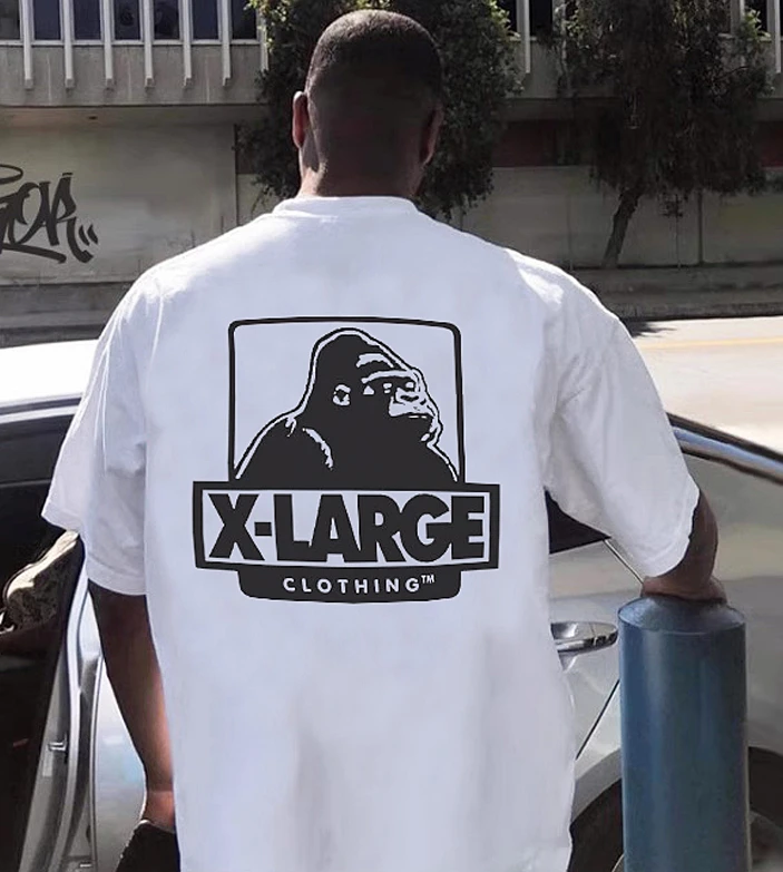 

2025 Heavy American High Street Hip Hop Gorilla Alphabet Printed Round Neck Cotton Short Sleeve T-shirt for Men and Women
