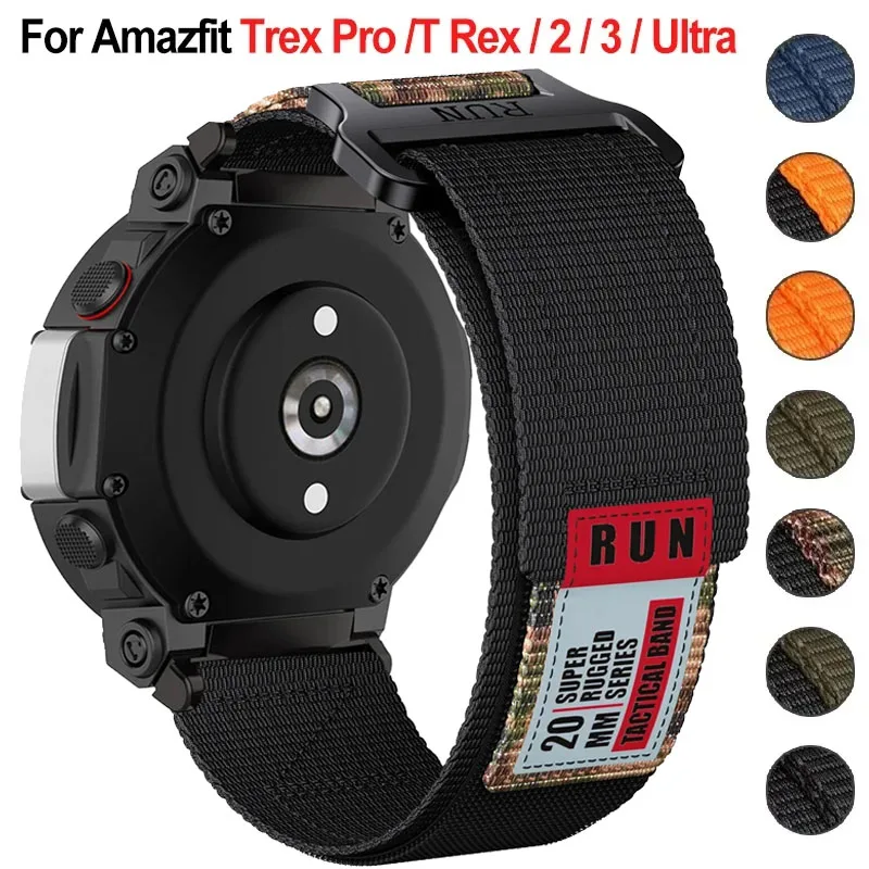 Cinturino in nylon per Amazfit T-rex 3 2 Ultra cinturino per Huami Amazfit Trex Pro T Rex cintura sportiva accessori braccialetto Smartwatch