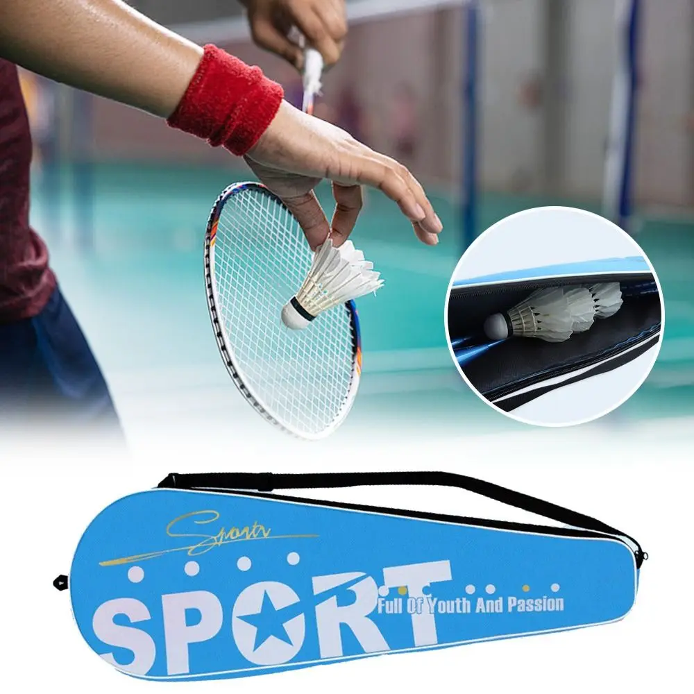 Waterproof Badminton Racket Bag Oxford Thick Badminton Racket Cover Portable Racket Carrying Bag Badminton Racket