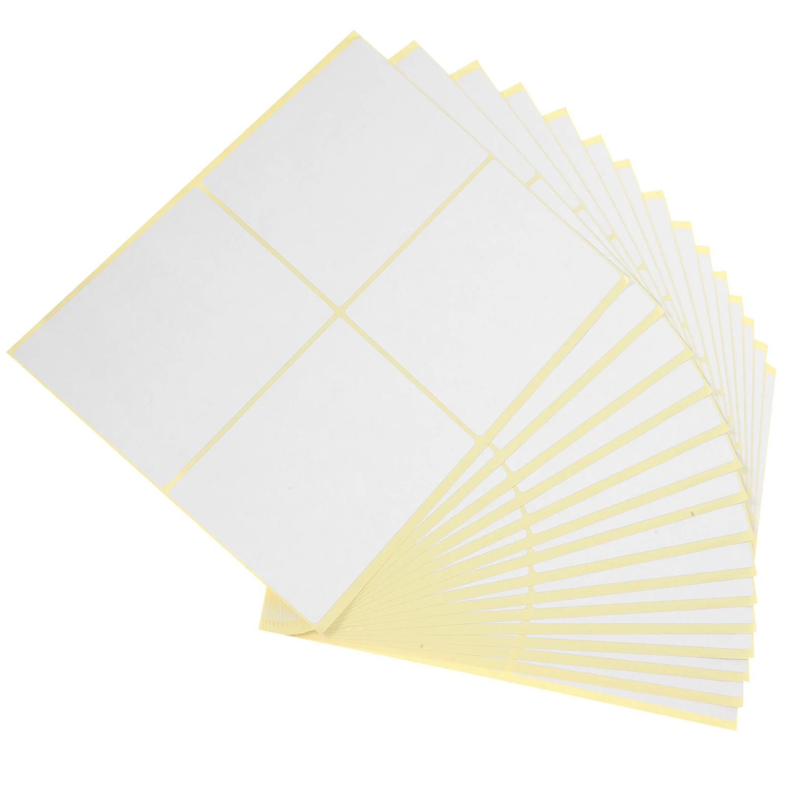 

120 Pcs Large Pure White Adhesive Labels 4X3 Inches Self Stick Tags Blank Stickers for Storage Boxes Mailing Packages