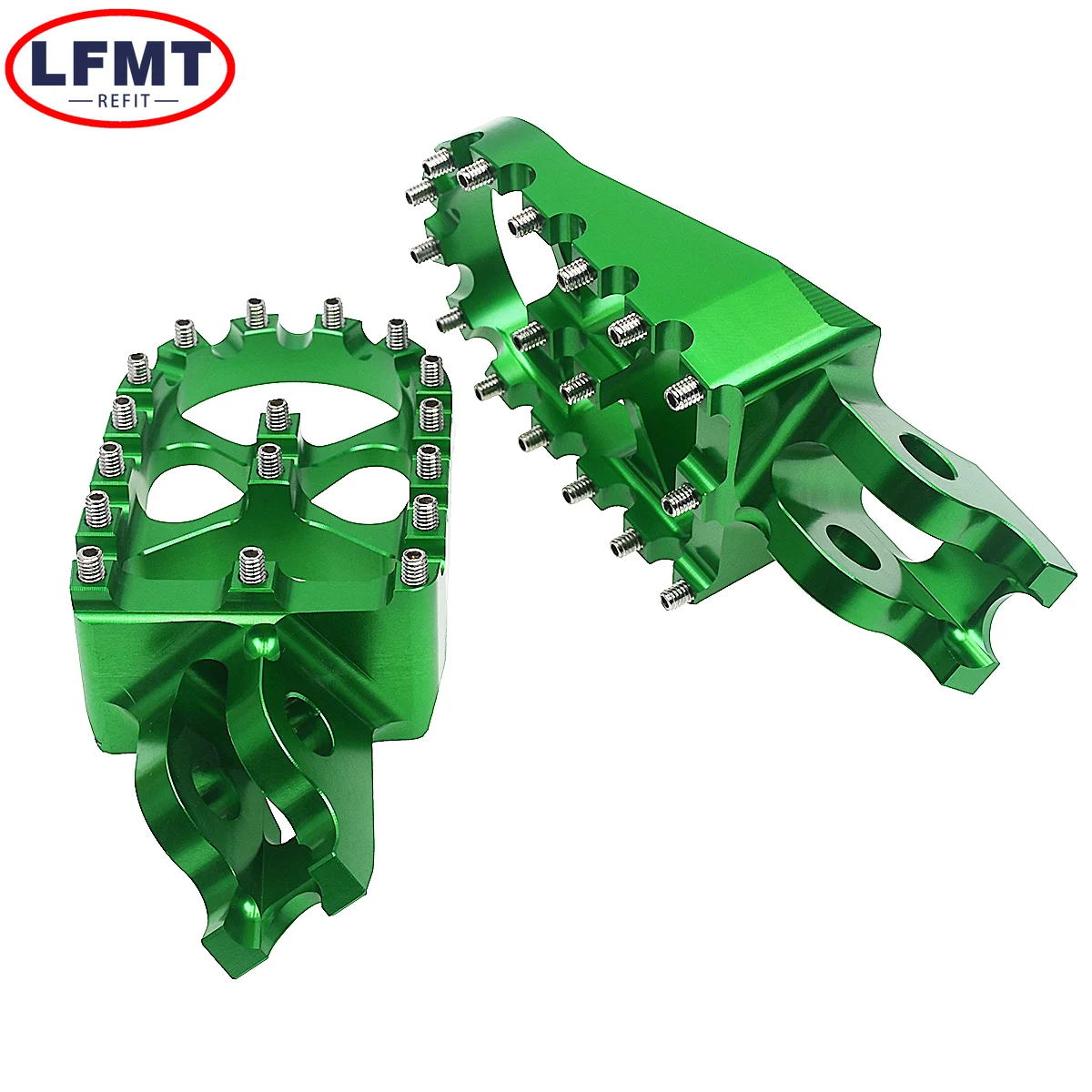 Motorcycle CNC Rests Pedals Footpegs Foot Pegs For Kawasaki KX250F KX250 KX450F KX450 KX250X KLX450R KX450X 2006-2021 Motocross