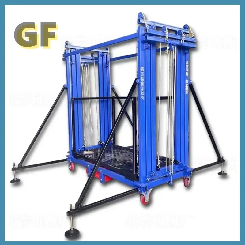 Electric scaffolding mobile folding lift