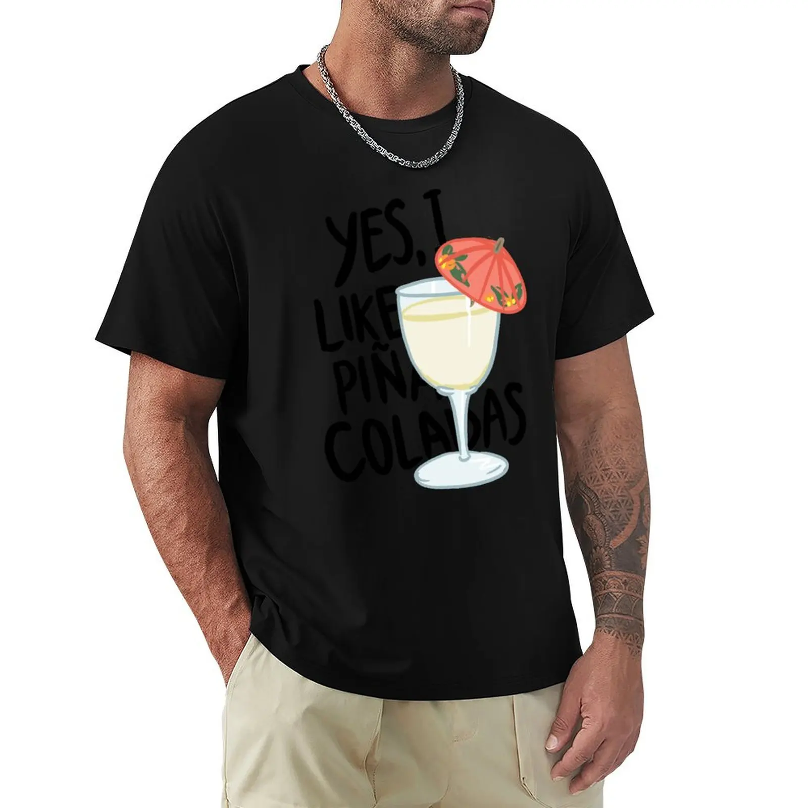 

Pina Colada song T-Shirt Lightweight Casual Summer T-Shirt