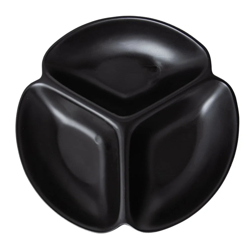 1個入り 高温焼成セラミックフルーツ分割プレート 多区画スナックサービングプラッター ピクニック キャンプ 学校用