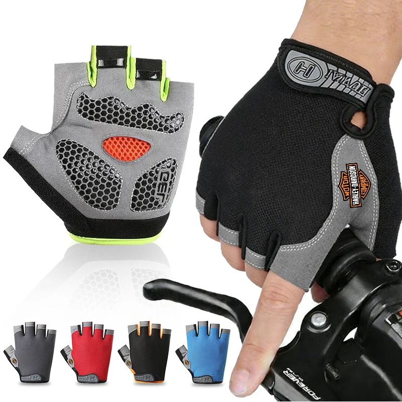 Guantes de ciclismo de medio dedo para hombre y mujer, guantes de malla transpirables para Harley Davidson Pan America ADV 1250 PA1250 PANAMERICA