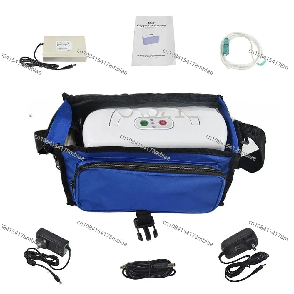 3L/min Portable Oxygen Concentrator with Battery Oxygen Generators Ventilator Sleep Mini Oxygen Machine for Home AC110-220V