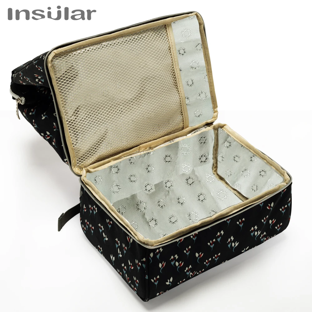 Mochila para maternidade com vários compartimentos, grande capacidade, para mamãe, com gancho para carrinho de bebê, bolsa para fraldas de bebê, itens essenciais para viagem