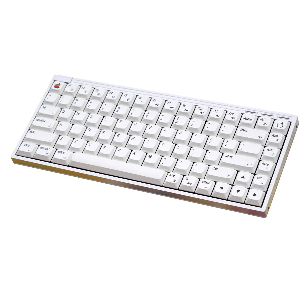 124 Ultra-slim Mac Style Mx Low Profile Dye Sub PBT Keycaps For Mx 61 64 68 75 84 87 96 108 Layout Mechanical Keyboard
