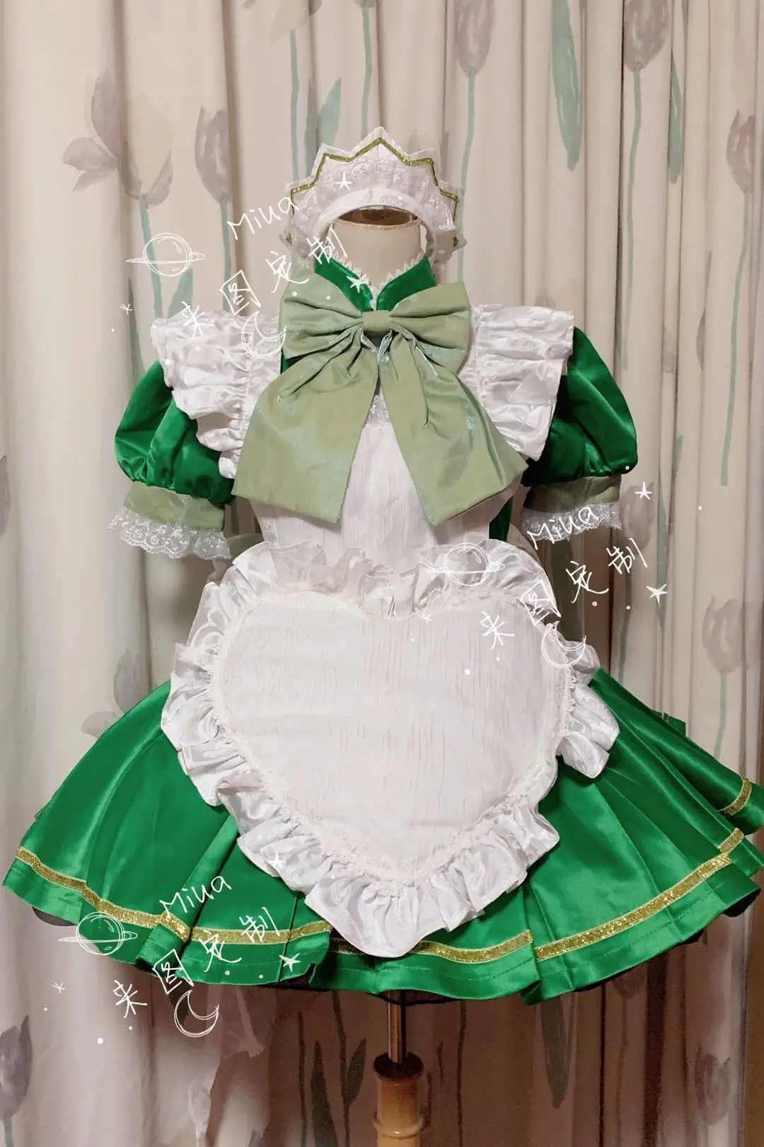 COS-KiKi [Customized] Anime Tokyo Mew Mew Akira Mizuki Maid Dress Cosplay Costume Lovely Uniform Halloween Party Outfit Women