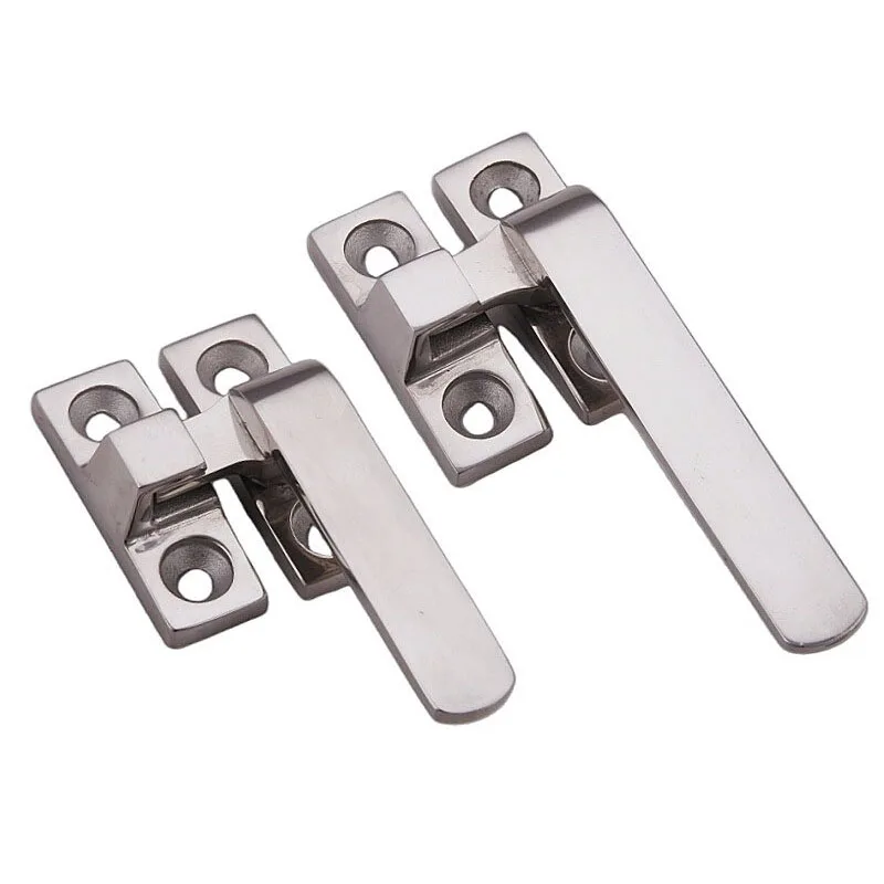 1PCS Stainless Steel Compression Handle Lock Steam Cabinet Door Rotating Buckle Freezer Sealing Door Handle Hardware Accessories