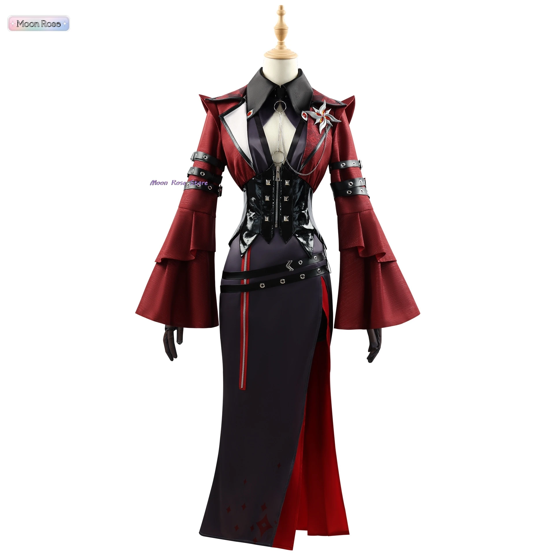 Anime Game Genshin Impact New Costume Genshin Impact Arlecchino Cosplay Halloween Clothing Dress Lolita Cos Wig