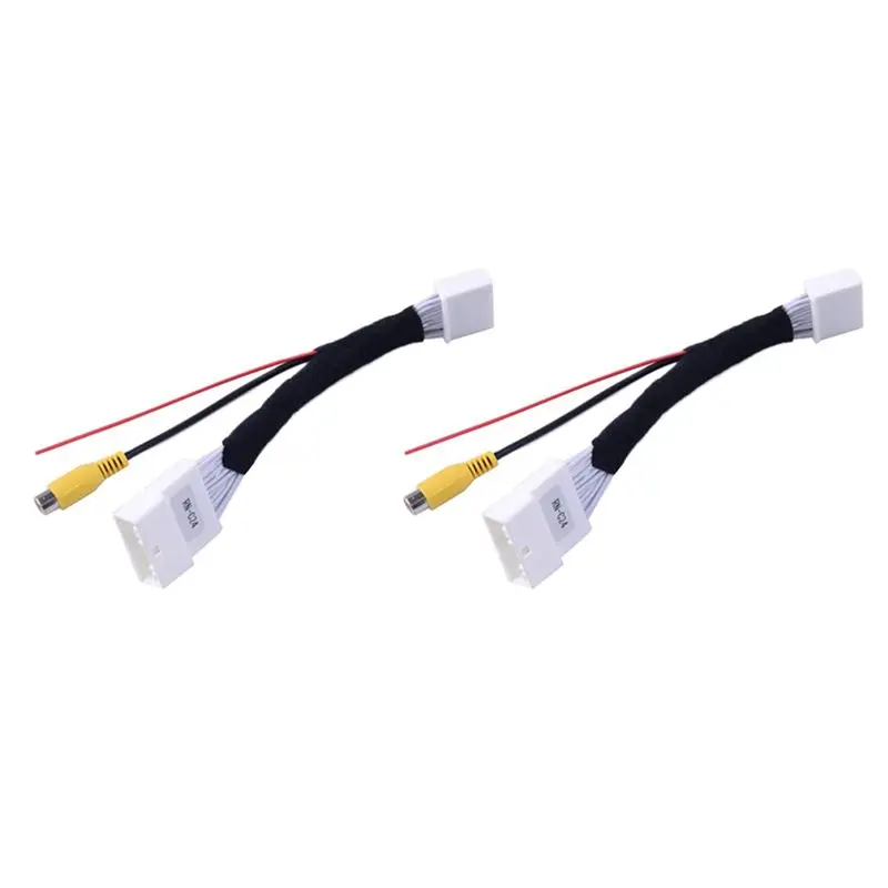 2X 24 Pin Adapter Rear View Camera Connection Cable For Renault&Dacia For Opel For Vauxhall For Clio 4 2012-Up-N30R