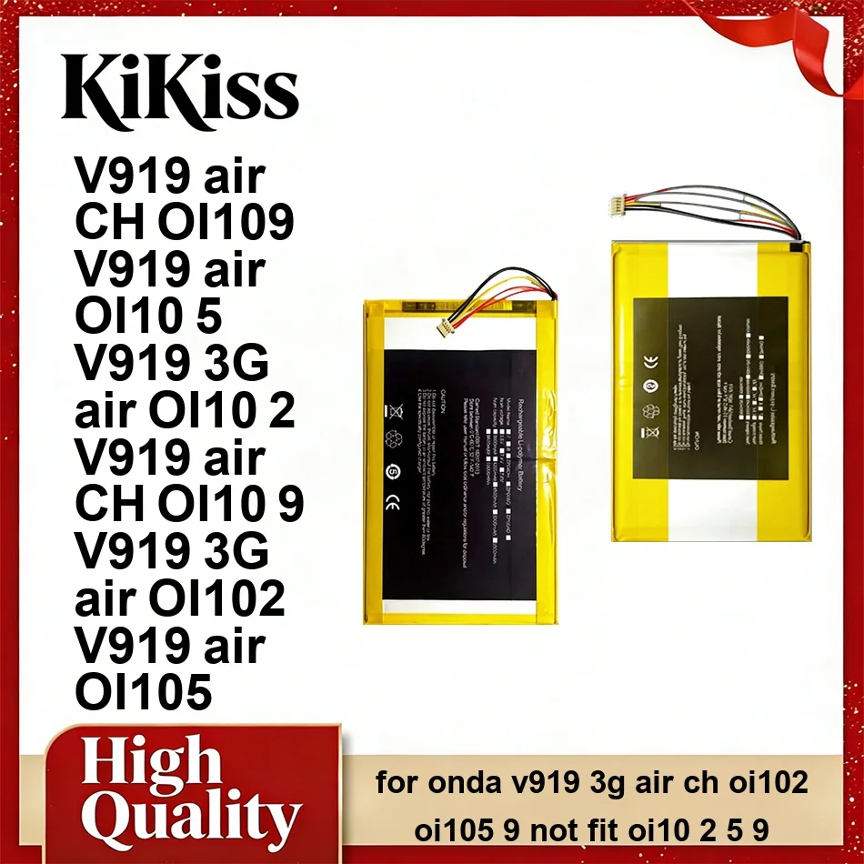 

Tablet Battery High-Efficiency 0mAh For Onda V919 3G Air CH OI102 OI105 9 Not Fit OI10 2 5 9