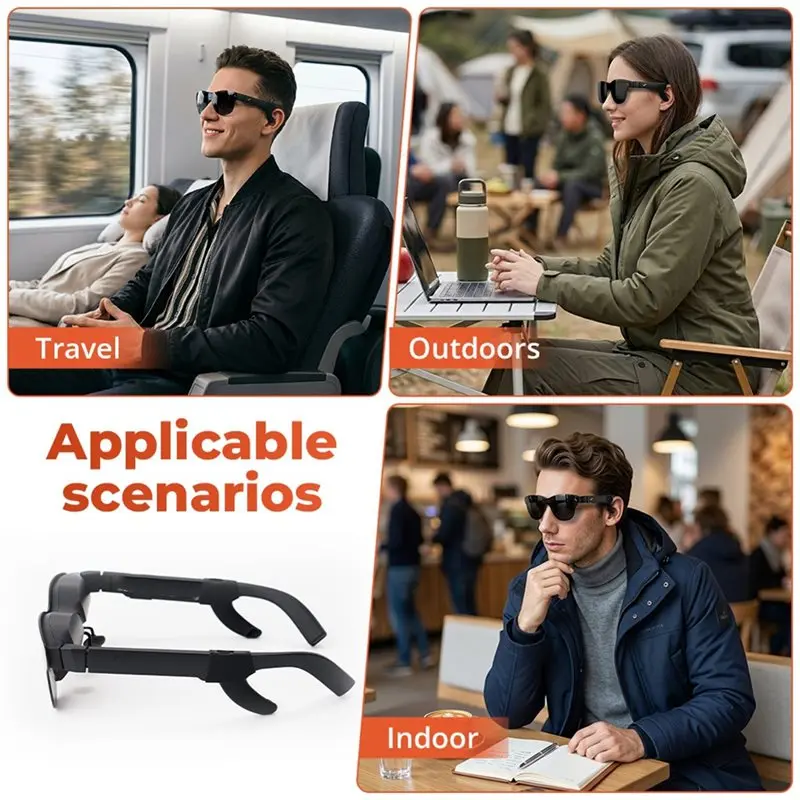 ABGI Smart Glasses Sound Tube for RayNeo Air 3S/3S Pro Air 4/4 Pro, Soft Silicone AR Glasses Audio Guide Accessories