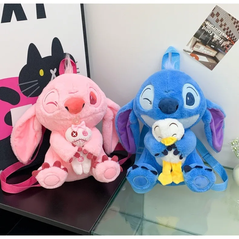 

Плюшевый рюкзак Plushier Stitch, аниме, рюкзак Лило и Стич, мягкие игрушки, рождественский детский подарок на день рождения, декоративные игрушки