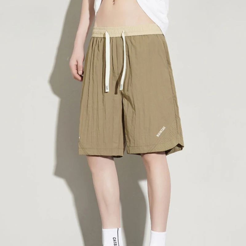 

Ice Silk Casual Quick Dry Baggy Men's Shorts Sports Vintage Thin New In Pant 2025 Essential Korean Style Luxury Male Short Pants