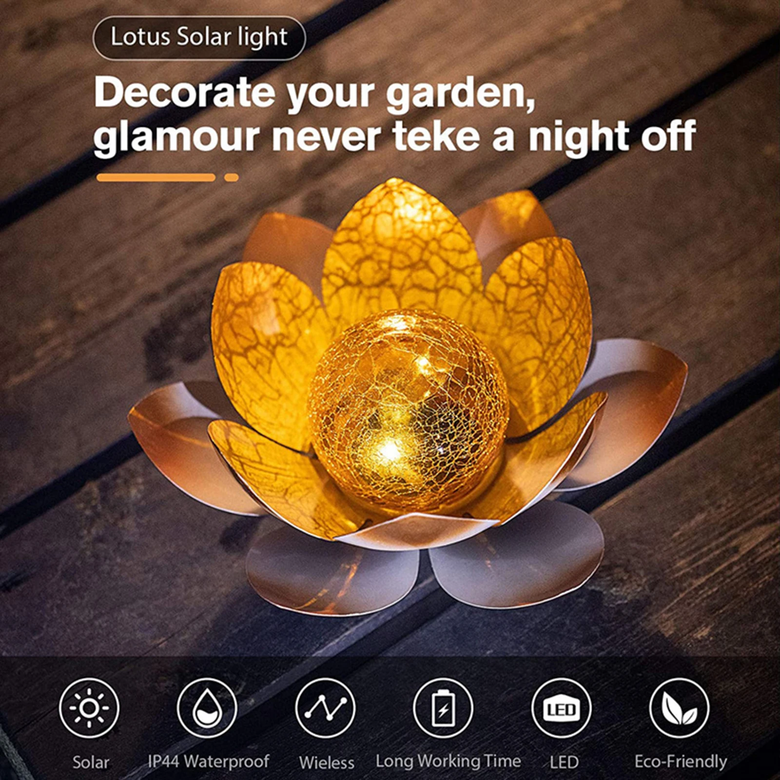 Outdoor Lighting Quotes - إضاءة شمسية خارجية على شكل زهرة