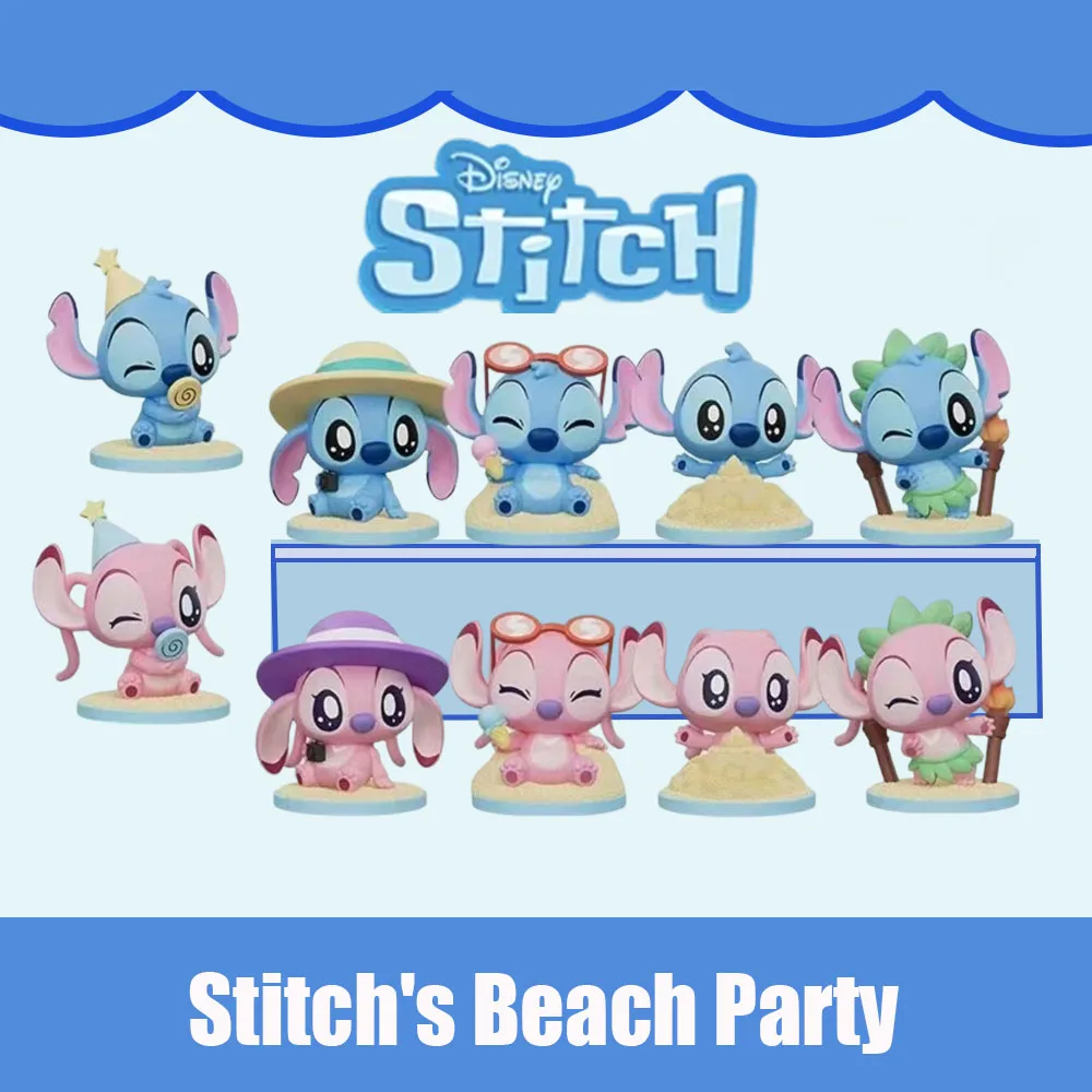 

Фигурки-сюрпризы серии Stitch Beach Party: Модные коллекционные игрушки, милые товары Stitch, декор, подарки для девочек