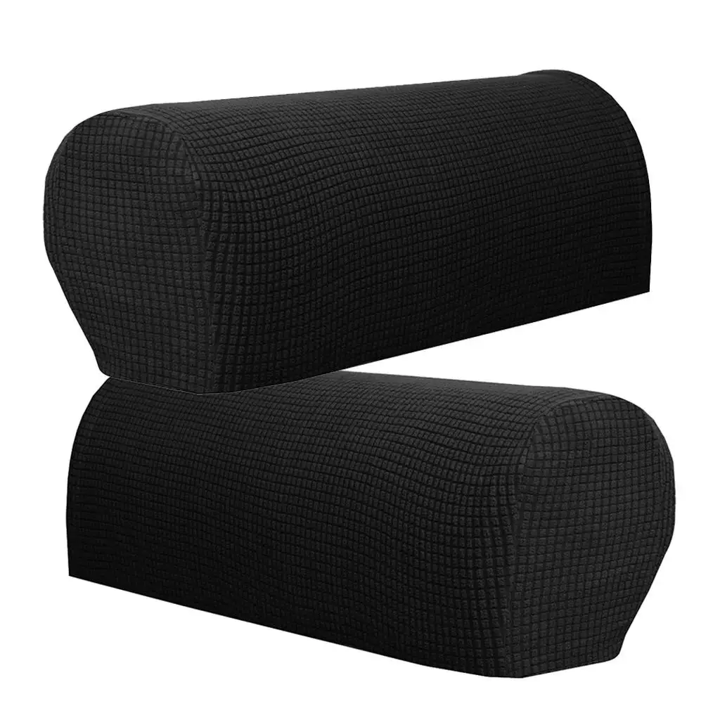 Adjustable Elastic Armrest Protectors Thick Sofa Arm Cover for Home with Children and Pets