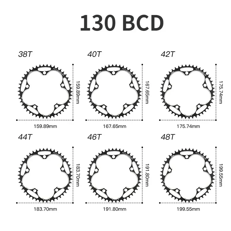 110 130 BCD Chainring 36T 38T 40T 42T 46T 50T 52T 54T 56T 58T 60T Wide Narrow Chain Bicycle  For Shimano sram Bicycle crank