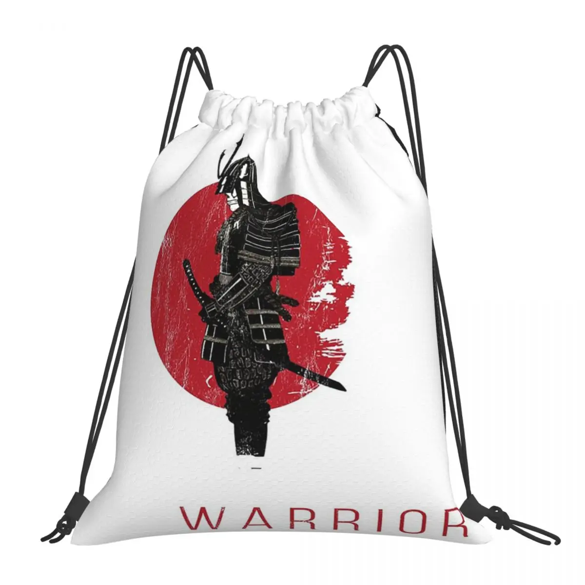 Jiu-Jitsu Warrior Japanese Bjj Gi & Black Belt Mma Backpacks Drawstring Bags Drawstring Bundle Pocket Sports Bag Book Bags