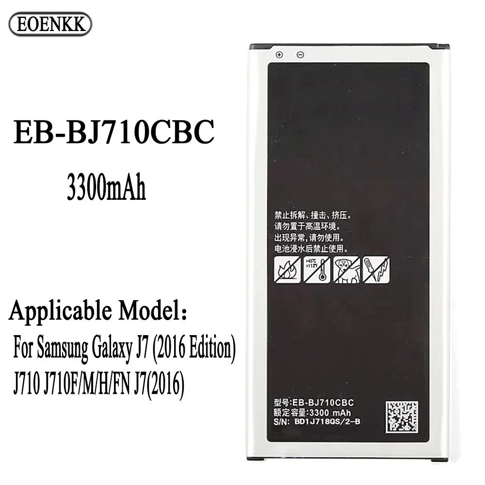 EB-BJ710CBC EB-BJ710CBE Battery For Samsung Galaxy J7 (2016 Edition) J710 J710F/M/H/FN J7(2016)  Capacity Replacement Re