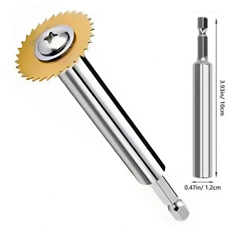 Pipe Cutter with 5 Replacement Saw Blades Compact Design Portable 1/4 Inch Hex Shank Impact Connect PVC Pipe Cutter Set