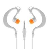 Ear-clip Wired Earphone IPX8 Waterproof Swimming Headset 3.5mm Interface Loud Clear Sound Music Player for Diving Water Sports