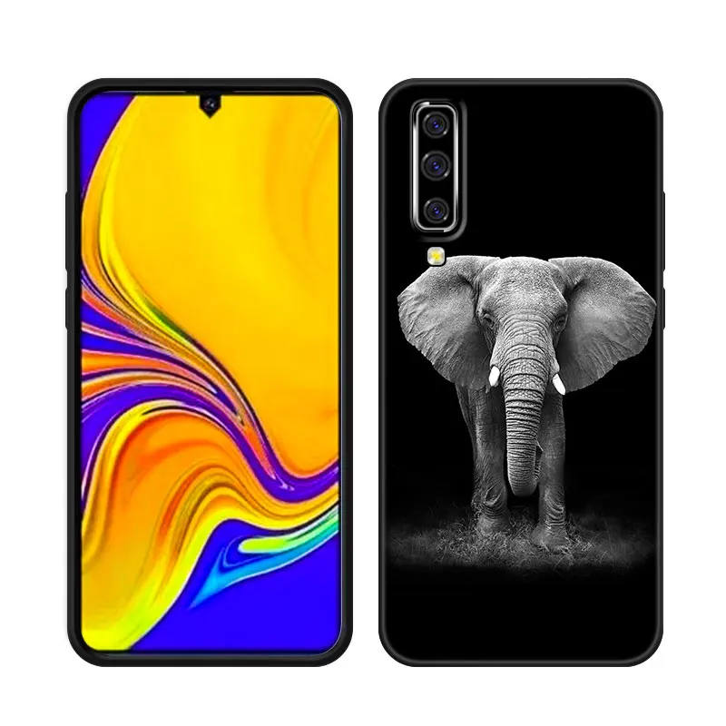 Animal Elephant Phone Case For Samsung A13 A22 A24 A32 4G A23 A25 A34 A35 A52S A53 A54 A55 A73 5G A12 A14 A15 A31 A33 A50 A51A72