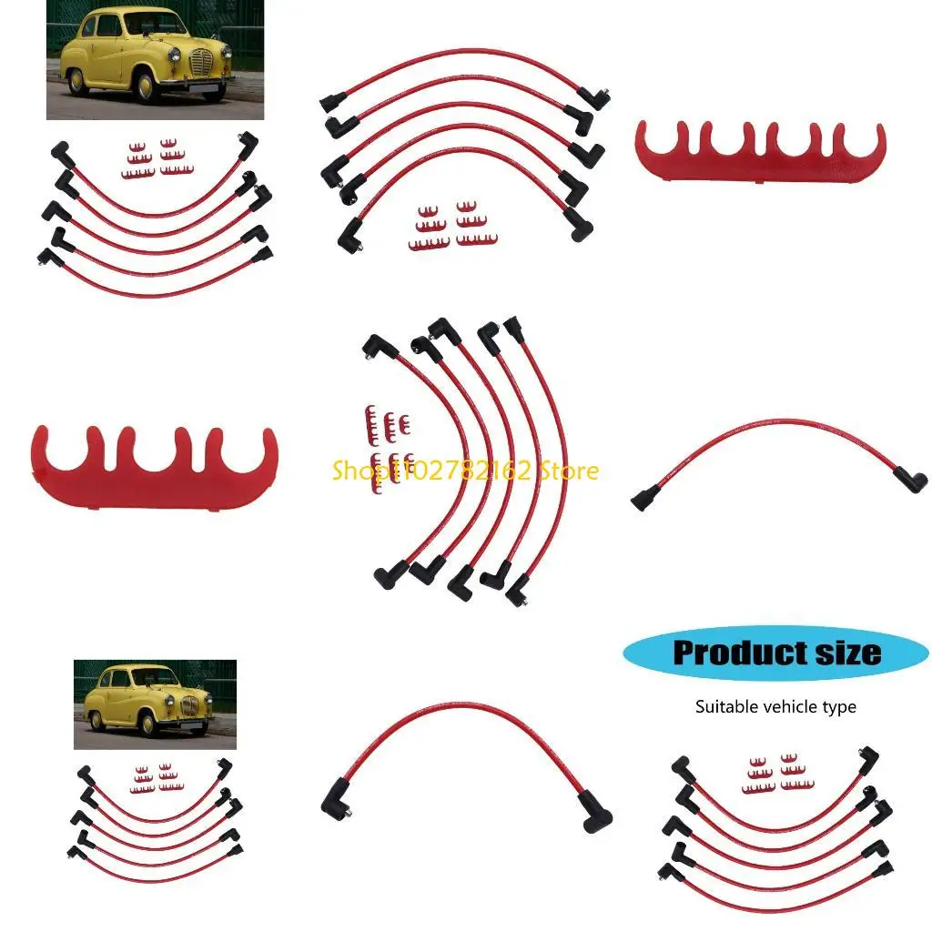 

547B Upgrades Efficient Ignitions Cables for 4 Cylinders Engines In Vintage Automobiles