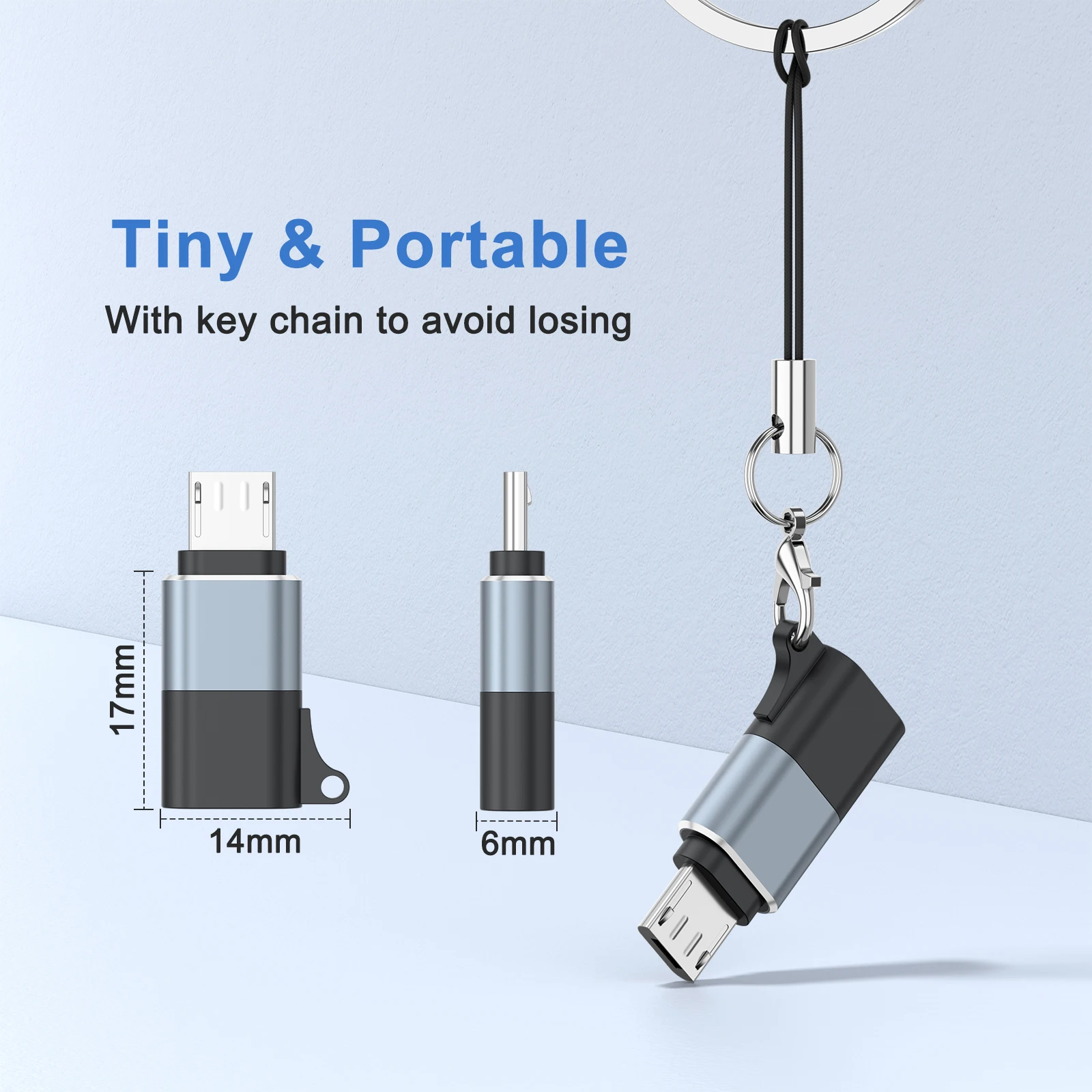 Micro USB To Type C Adapter Converters Fast Data Charging Connector For iphone Android Micro USB Male To USB C Female Adapter