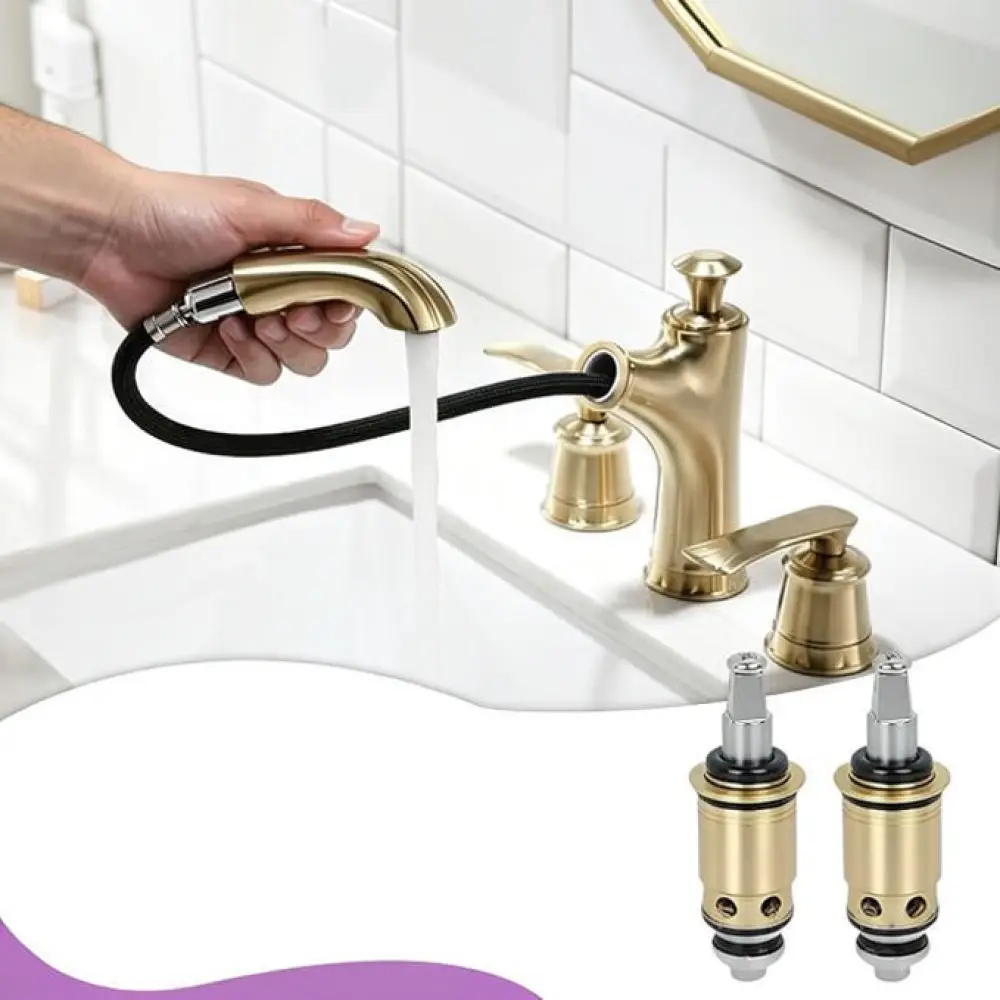 Quick Open Faucet Spare Parts 1 099XTJKABNF 1 100XTJKABNF Brass Valve Core For Bathroom Sink Tap Repair Fixer
