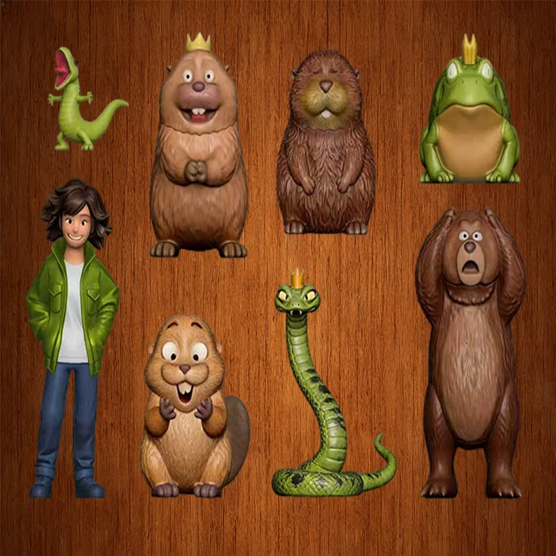 Exquisite HOPPERS Beaver Transformation Project Figure PVC Pixar Anime Style Model Desktop Display Decoration Collectible Toy Gi