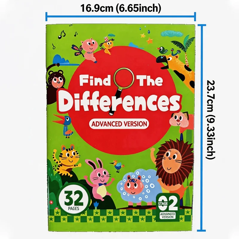 Fun Interactive Drawing Book Visual Discovery Challenge Find Something Game Focus Training Find Different Fun Book Drawing Book