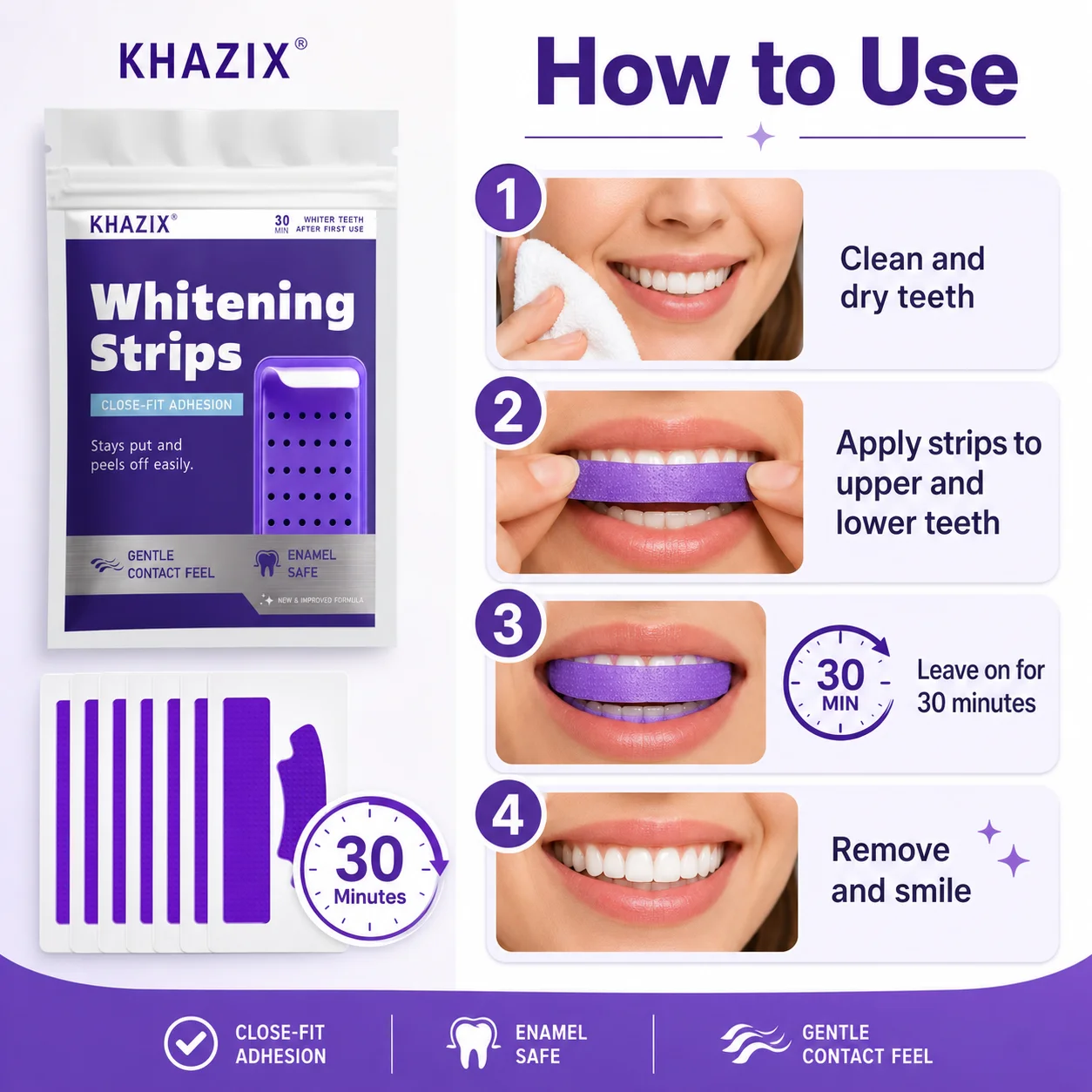 7 пар полосок для отбеливания – обзор и цена Teeth Whitening Routine