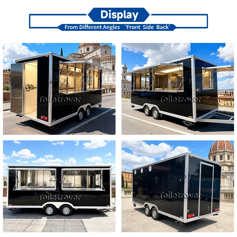 Custom Heavy Duty Mobile Food Truck Equipped Fast Food Truck Trailer Fully Equipped Food Trailer for Concession Business