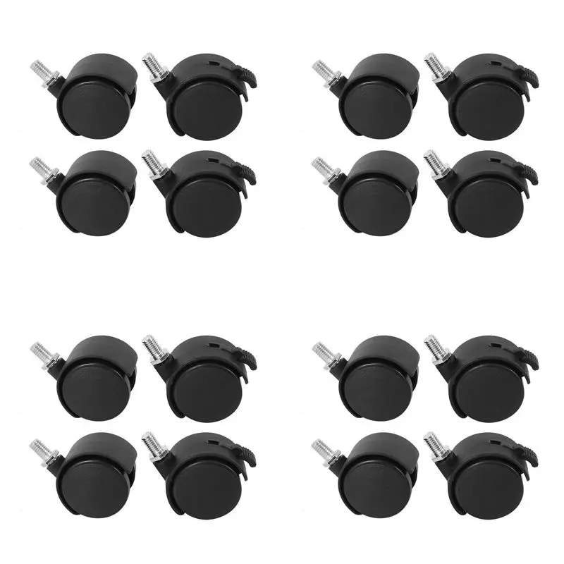 

Новый комплект из 16 винтовых колесиков - 8 из них с функцией блокировки