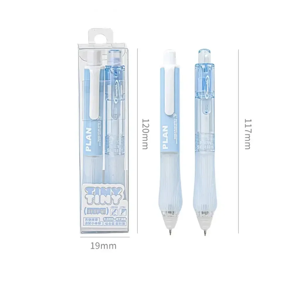 2pcs/set New 0.5mm ST Tip Chubby Pen Set Portable Quick-drying Gel Pen Smooth Writing Tools For School Office