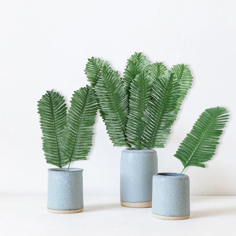 

10pcs Artificial Green Palm Leaves Tropical Turtle Leaf Monstera Silk Hawaiian Beach Birthday Wedding Jungle Party Decoration