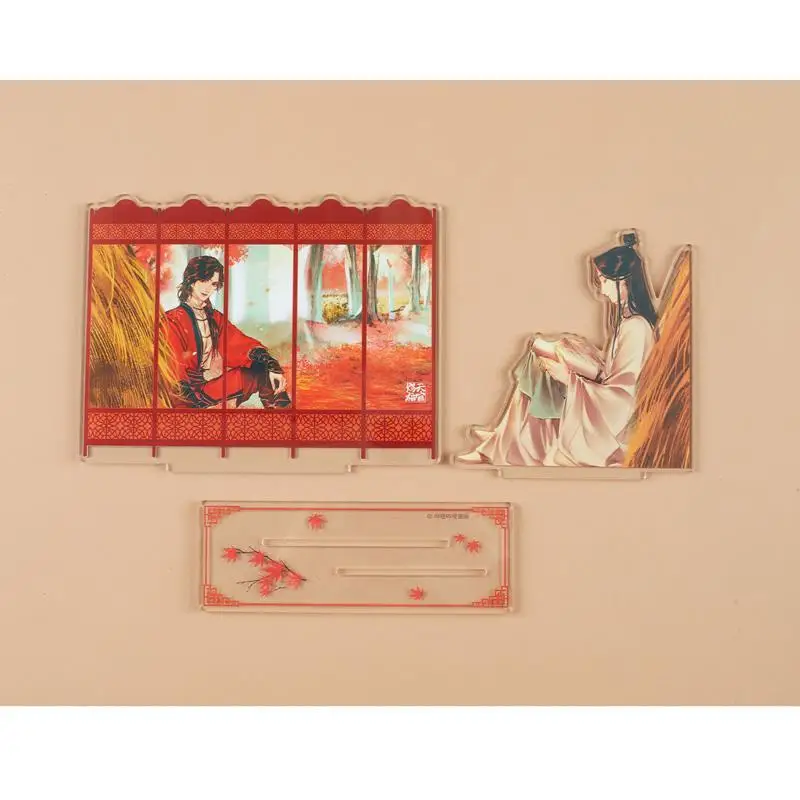Heaven Official's Blessing Merch على الوجهين من الأكريليك ستاندي غابة القيقب الحمراء Pu Qi Guan Hua Cheng، Xie Lian
